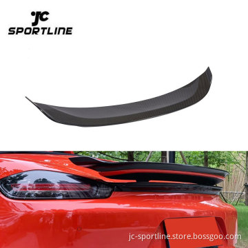 Jcsportline Carbon Fiber Rear Spoiler for Porsche 718 Boxster GTS 2016-2021